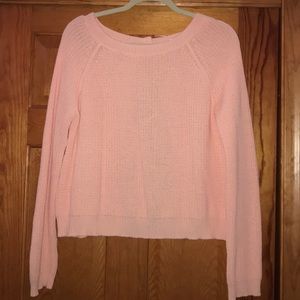 Pink and floral sweater